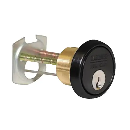 Rim Cylinder, LL Keyway, 6-Pin, 1-Bitted, 2 Nickel Silver Keys, BSP Black Suede Powder Coat Rim Cylinder, LL Keyway, 6-Pin, 1-Bitted, 2 Nickel Silver Keys, BSP Black Suede Powder Coat