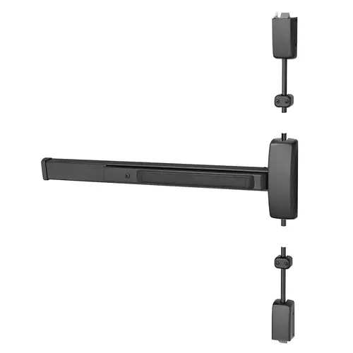Surface Vertical Rod Exit Devices Black Suede Powder Coat Surface Vertical Rod Exit Devices Black Suede Powder Coat