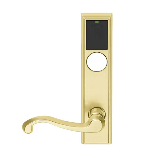 Wireless Mortise Lock Satin Brass Wireless Mortise Lock Satin Brass