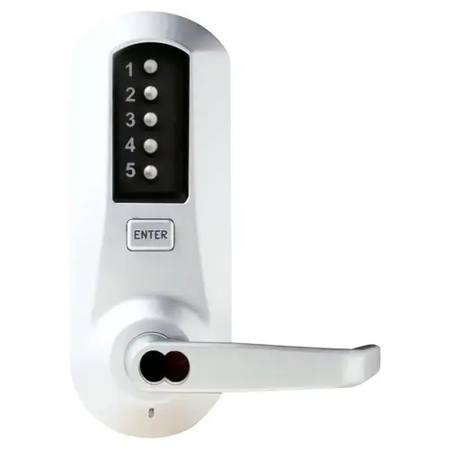 Cylindrical Combination Lever Lock 2-3/4" Backset 1/2" Throw Latch Medeco Yale ASSA Abloy LFIC Prep Less Core Bright Chrome Cylindrical Combination Lever Lock 2-3/4" Backset 1/2" Throw Latch Medeco Yale ASSA Abloy LFIC Prep Less Core Bright Chrome