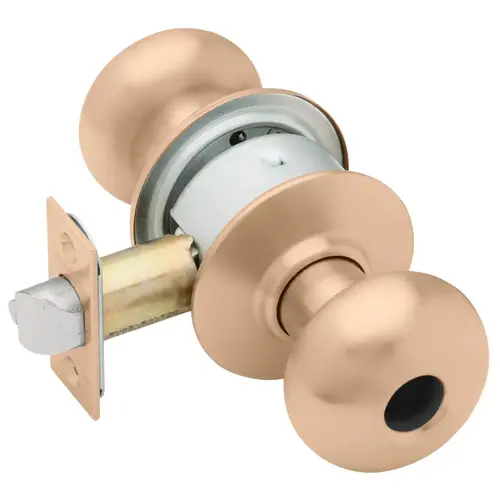 Lock Cylindrical Lock Satin Bronze Clear Coated Lock Cylindrical Lock Satin Bronze Clear Coated
