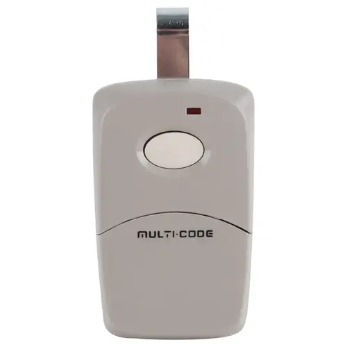 1-Channel Visor Transmitter, Compatible with 300 MHz Multi-Code Receivers, 1024 Codes set by Dip Switches, Powered by 9-Volt Battery, 300 MHz RF Frequency 1-Channel Visor Transmitter, Compatible with 300 MHz Multi-Code Receivers, 1024 Codes set by Dip Switches, Powered by 9-Volt Battery, 300 MHz RF Frequency