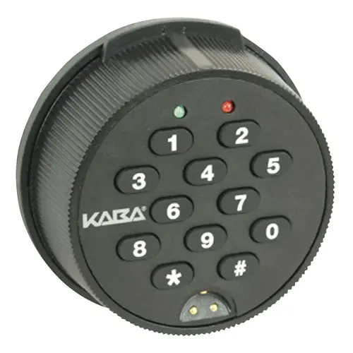 252S RN DBLT NON-S URP 3.5 BLK AUD2 252 SELF-POWERD SAFE LOCK ROUND W/DEADBOLT NON-SENSOR UNV RELOCKER PLATE, 3.5IN DOOR BLACK W/ STANDARD SCREWS