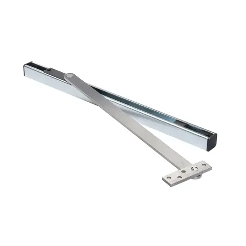 1ADJ Series Checkmate- Adjustable Slide Track Arm Heavy Duty Concealed Door Stop and Holder Aluminum Painted 1ADJ Series Checkmate- Adjustable Slide Track Arm Heavy Duty Concealed Door Stop and Holder Aluminum Painted