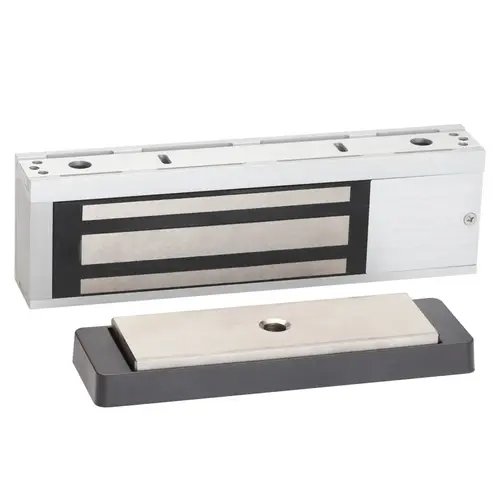 Electromagnetic Lock,1000 lbs. Holding Force,Anti-Tamper Switch, LED Satin Aluminum Electromagnetic Lock,1000 lbs. Holding Force,Anti-Tamper Switch, LED Satin Aluminum