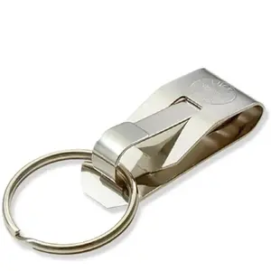 LUCKY LINE 40401 Secure-a-Key Clip-on Belt Key Carrier Stainless Steel
