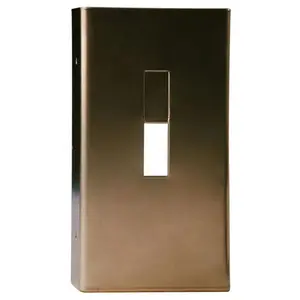 Keedex K-9B STYLE GD-CENTER HUNG 4 IN DB 4 INCH STYLE GUARD ALUMINUM DOOR REINFORCER DARK BRONZE