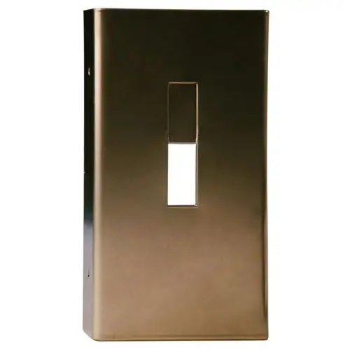 STYLE GD-CENTER HUNG 4 IN DB 4 INCH STYLE GUARD ALUMINUM DOOR REINFORCER DARK BRONZE