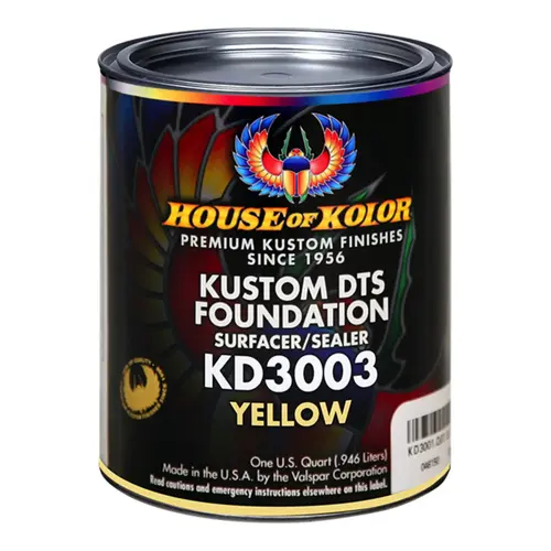 KD3003-Q01 Kustom KD3000 Series High/Medium-Build DTS Primer Surfacer/Sealer, 1 qt Can, Yellow KD3003-Q01 Kustom KD3000 Series High/Medium-Build DTS Primer Surfacer/Sealer, 1 qt Can, Yellow
