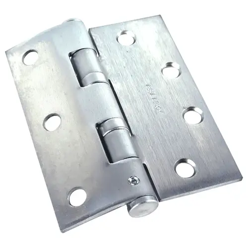 Half Mortise Hinge, 5-Knuckle, Standard Weight, 4-1/2", Satin Chrome Half Mortise Hinge, 5-Knuckle, Standard Weight, 4-1/2", Satin Chrome