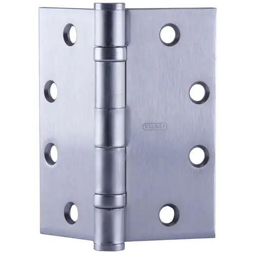 Five Knuckle Concealed Conductor Ball Bearing Architectural Hinge, Steel Full Mortise, Standard Weight, 4-1/2" x 4", Square Corner, 4-Wire, Bright Chrome Five Knuckle Concealed Conductor Ball Bearing Architectural Hinge, Steel Full Mortise, Standard Weight, 4-1/2" x 4", Square Corner, 4-Wire, Bright Chrome