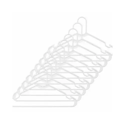 WHT HD Plas Hanger - pack of 3 White