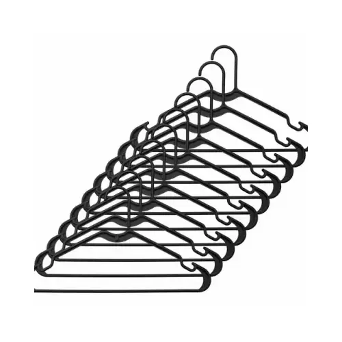 BLK Plastic Hanger - pack of 10 Black