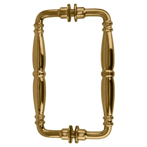 Gold Plated 8" Victorian Style Back-to-Back Pull Handles Gold Plated 8" Victorian Style Back-to-Back Pull Handles