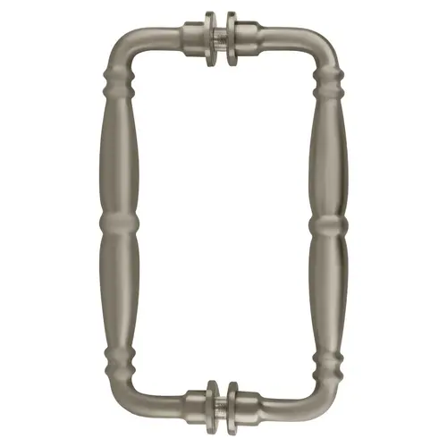 Satin Nickel 8" Victorian Style Back-to-Back Pull Handles Satin Nickel 8" Victorian Style Back-to-Back Pull Handles