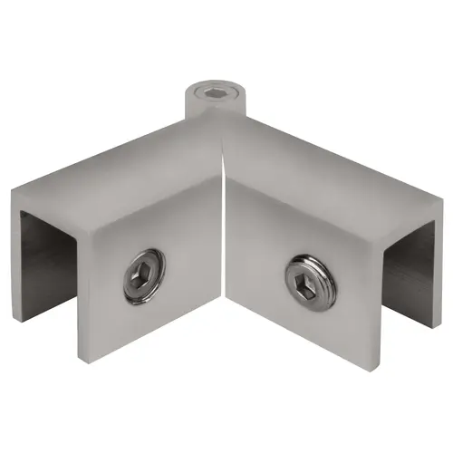 CRL Satin Chrome Adjustable "Sleeve Over" Glass Clamp CRL Satin Chrome Adjustable "Sleeve Over" Glass Clamp