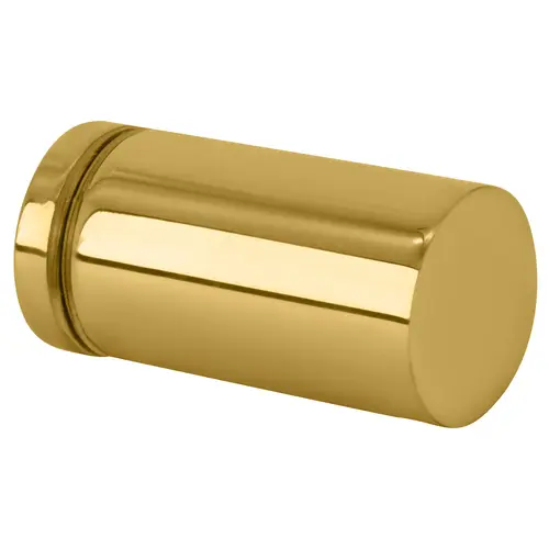 Polished Brass Cylinder Style Single-Sided Shower Door Knob Polished Brass Cylinder Style Single-Sided Shower Door Knob