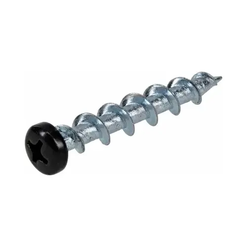 Screw and Anchor 3/16" D X 1-1/2" L Steel Pan Head Coated Screw and Anchor 3/16" D X 1-1/2" L Steel Pan Head Coated