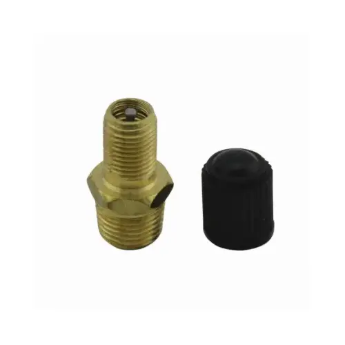 Compressor Tank Valve, Brass, 1/8 In. MNPT, 2-Pk.
