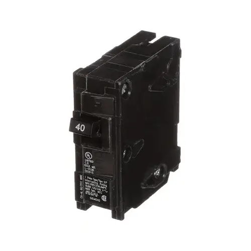 Circuit Breaker, Full Module, Mini, Standard, 40 A, 1 -Pole, 120 VAC, Plug Mounting