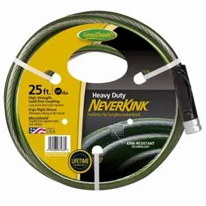 Green Thumb 8614-25 NeverKink Garden Hose, Heavy-Duty, 5/8 In. x 25 Ft.
