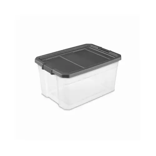76 Qt./72L Flat Gray Stacker Storage Tote
