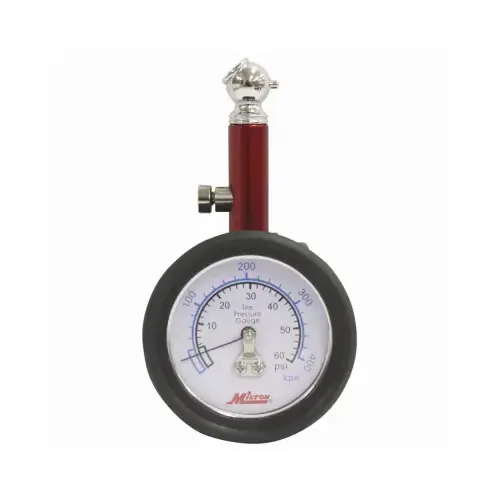 Dial Tire Gauge, 0-60 PSI