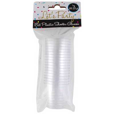 Regent Products G240340 Disposable Shot Glass, Plastic, 1 oz - pack of 18