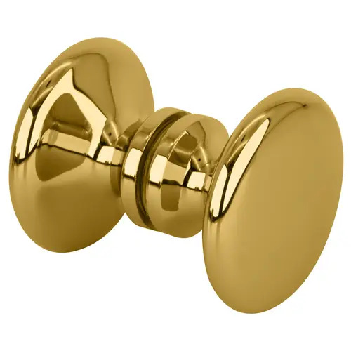 Unlacquered Brass Traditional Style Back-to-Back Shower Door Knobs Unlacquered Brass Traditional Style Back-to-Back Shower Door Knobs