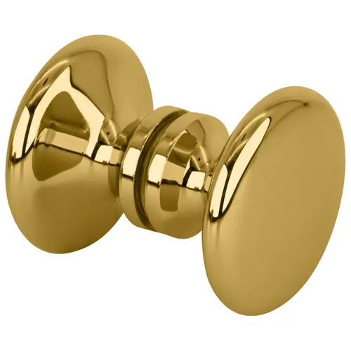 Unlacquered Brass Traditional Style Back-to-Back Shower Door Knobs