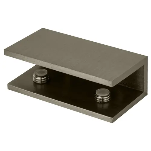 CRL Brushed Nickel No-Drill Clamp for 1/2" Glass