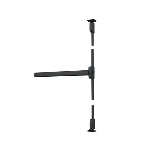 Two Rim Panic Exit Device With Latch Point Black Matte