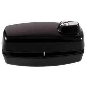 Gaab G180-PO-BLK Tempered Glass Door Lock Black