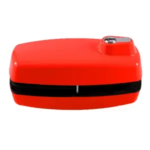 Gaab G180-PO-RED Tempered Glass Door Lock Red