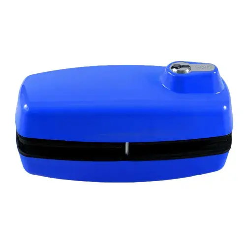 Tempered Glass Door Lock Blue