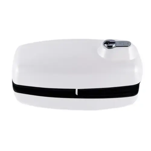 Tempered Glass Door Lock White