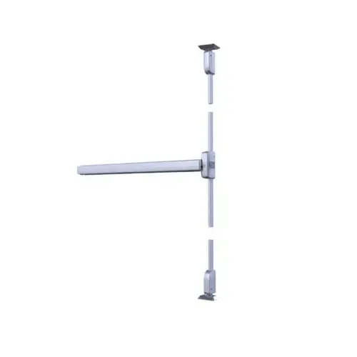 Two Rim Panic Exit Device With Latch Point Grey
