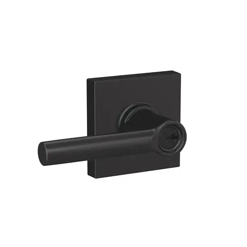 Broadway Lever with Collins Rose Keyed Entry Lock C Keyway with 16086 Latch and and 10027 Strike Matte Black Finish Broadway Lever with Collins Rose Keyed Entry Lock C Keyway with 16086 Latch and and 10027 Strike Matte Black Finish