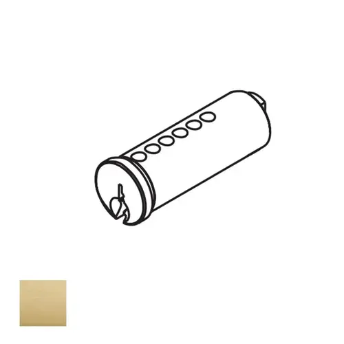 40 Series Mortise Cylinder Plug Satin Brass 40 Series Mortise Cylinder Plug Satin Brass