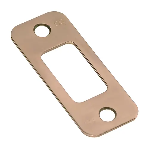 Round Corner Deadbolt Strike, Zinc Material, Radius Design, 1-1/8" X 2-3/4" Dimensions, Antique Nickel Finish Round Corner Deadbolt Strike, Zinc Material, Radius Design, 1-1/8" X 2-3/4" Dimensions, Antique Nickel Finish