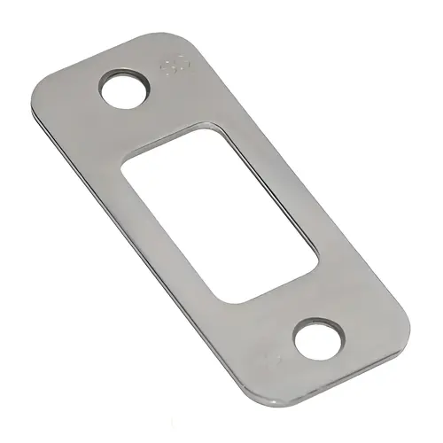 Round Corner Deadbolt Strike, Zinc Material, Radius Design, 1-1/8" X 2-3/4" Dimensions, Satin Chrome Finish Round Corner Deadbolt Strike, Zinc Material, Radius Design, 1-1/8" X 2-3/4" Dimensions, Satin Chrome Finish