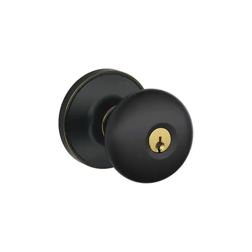 Entry Lock Stratus Aged Bronze Finish with C Keyway, Adjustable Latch and Radius Strike Entry Lock Stratus Aged Bronze Finish with C Keyway, Adjustable Latch and Radius Strike