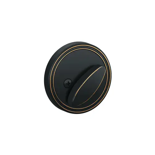 One Sided Deadbolt Aged Bronze Finish with Adjustable Latch and Radius Strike One Sided Deadbolt Aged Bronze Finish with Adjustable Latch and Radius Strike