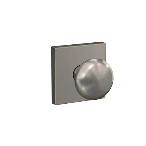 Plymouth Knob with Collins Rose Passage and Privacy Lock with 16600 Latch and 10027 Strike Satin Nickel Finish Plymouth Knob with Collins Rose Passage and Privacy Lock with 16600 Latch and 10027 Strike Satin Nickel Finish