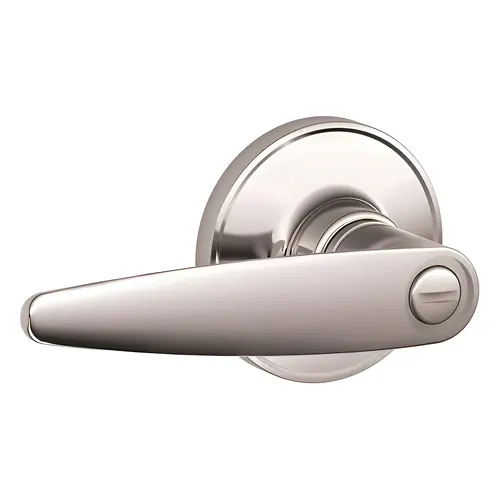 Privacy Lock Dover with Adjustable Latch and Radius Strike Bright Chrome Finish Privacy Lock Dover with Adjustable Latch and Radius Strike Bright Chrome Finish