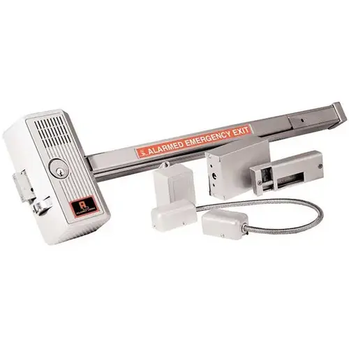 33" Bar Delayed Panic Lock Aluminum Finish Satin Anodized