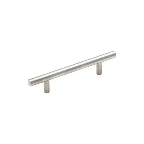 3-3/4" (96 mm) Center to Center Carbon Steel Bar Cabinet Pull Stainless Steel Finish - pack of 10 3-3/4" (96 mm) Center to Center Carbon Steel Bar Cabinet Pull Stainless Steel Finish - pack of 10