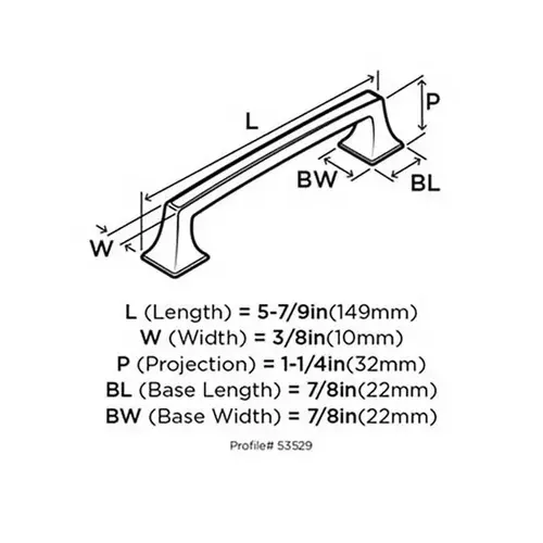 Mulholland Traditional Style Bar Cabinet Pull Handle 5 1/16" Center to Center Satin Nickel Mulholland Traditional Style Bar Cabinet Pull Handle 5 1/16" Center to Center Satin Nickel