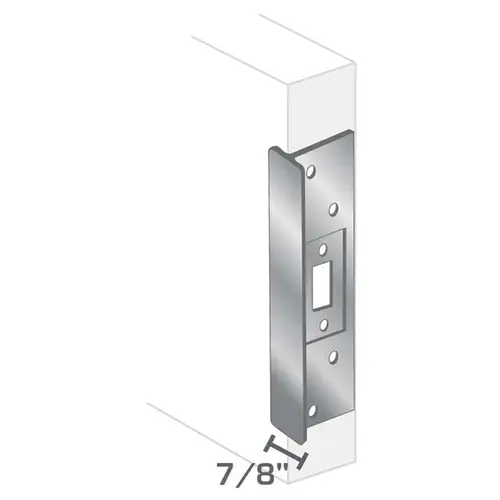 Latch Protector - T-Style 6" x 1-3/4" Clear Anodized Aluminum Latch Protector - T-Style 6" x 1-3/4" Clear Anodized Aluminum