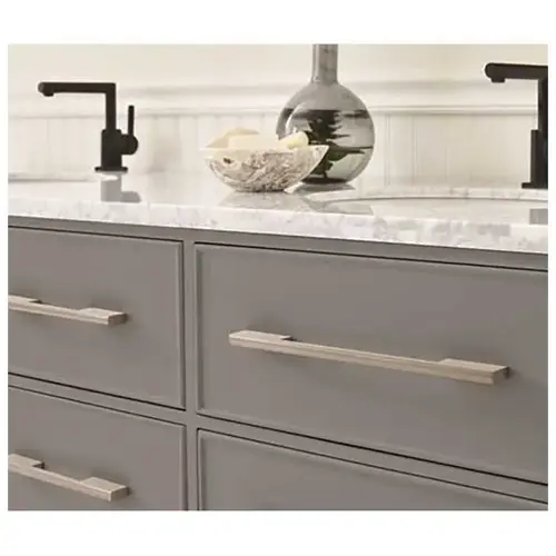 Separa 6-5/16 in (160 mm) Center-to-Center Silver Champagne Cabinet Pull Separa 6-5/16 in (160 mm) Center-to-Center Silver Champagne Cabinet Pull